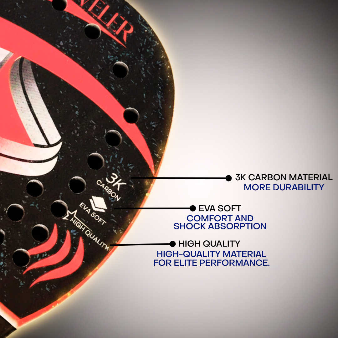 Beach Tennis Racket 3k 100% Carbon. Professional Line 2026 FBC SPORT