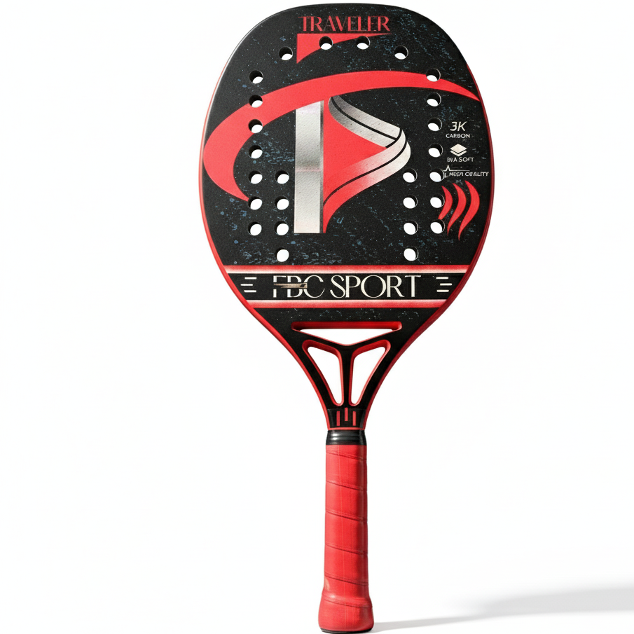 Beach Tennis Racket 3k 100% Carbon. Professional Line 2026 FBC SPORT