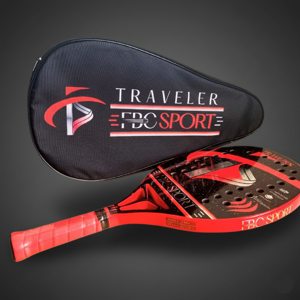 Beach Tennis Racket 3k 100% Carbon. Professional Line 2026 FBC SPORT