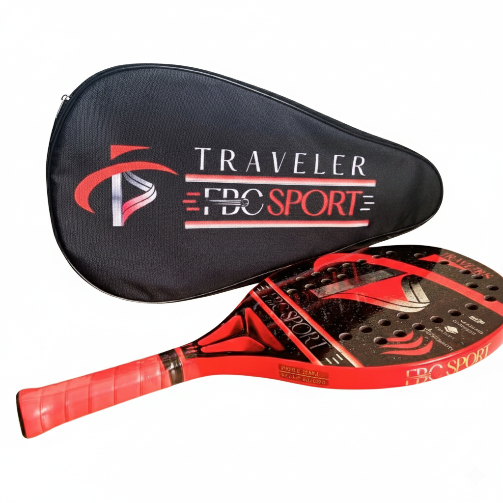 Beach Tennis Racket 3k 100% Carbon. Professional Line 2026 FBC SPORT