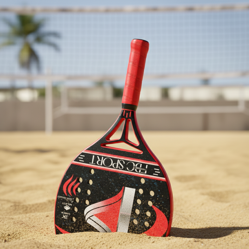 Beach Tennis Racket 3k 100% Carbon. Professional Line 2026 FBC SPORT