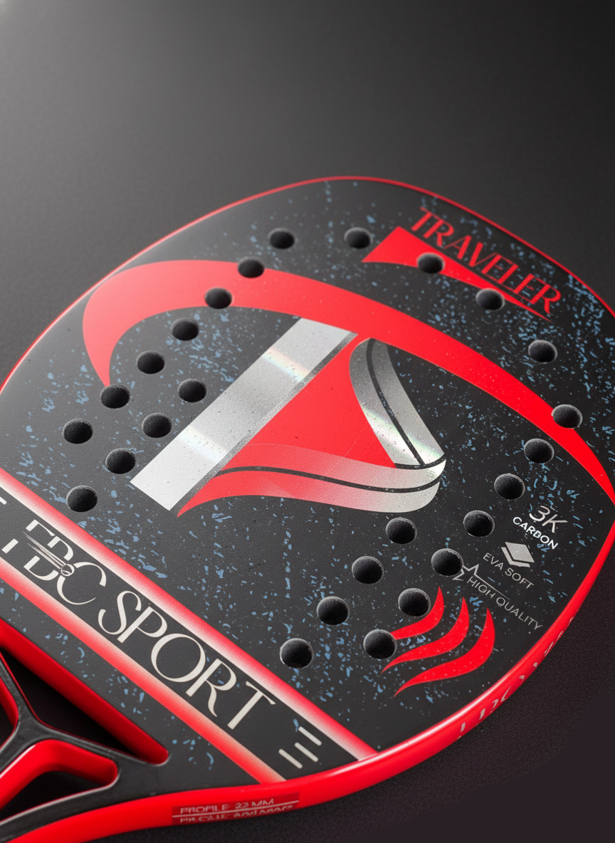 Beach Tennis Racket 3k 100% Carbon. Professional Line 2026 FBC SPORT