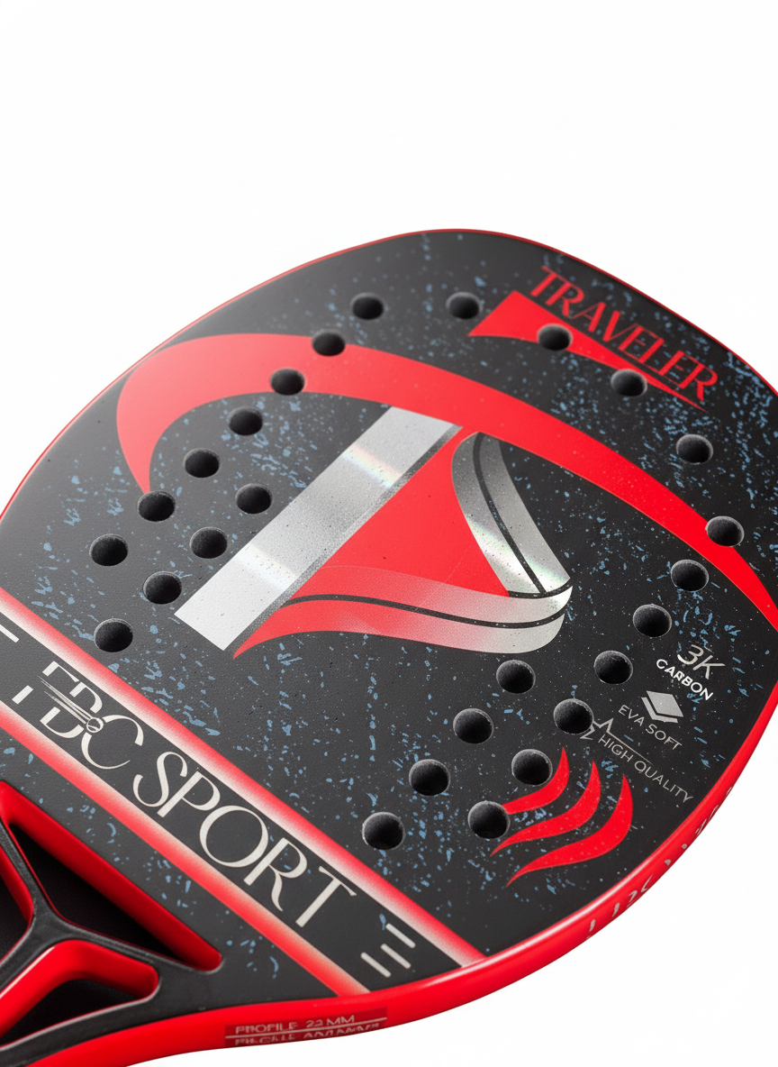 Beach Tennis Racket 3k 100% Carbon. Professional Line 2026 FBC SPORT