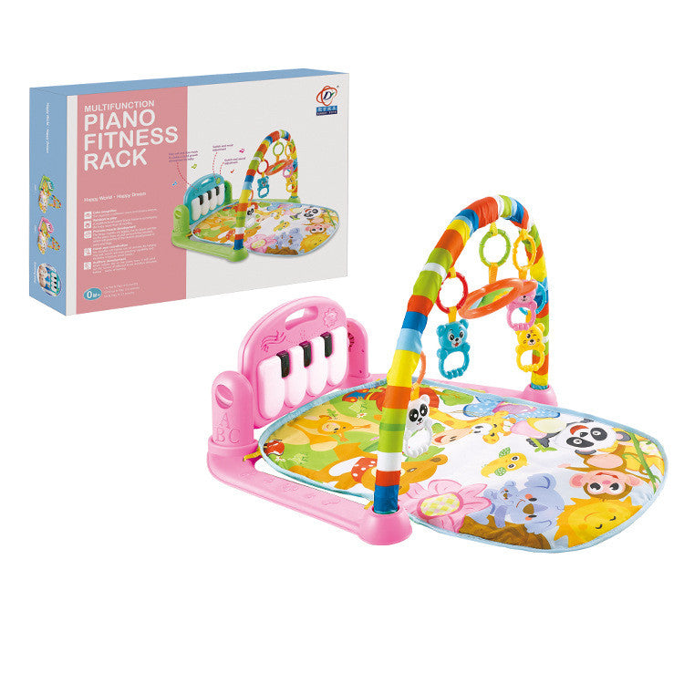 Baby Fitness Stand Music Play Gym Activity Toys Newborn Piano Crawling Blanket Pedal Game Pad Early Education 0-36 Months Gifts