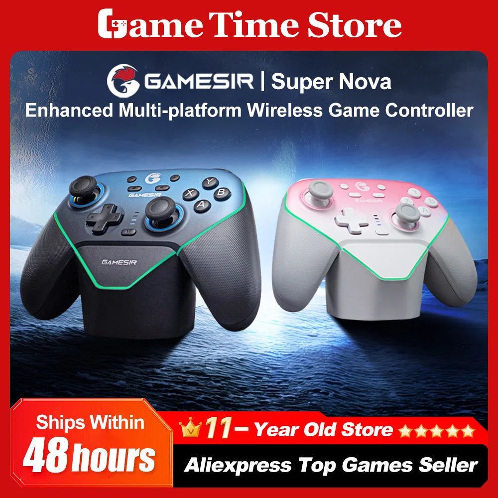 Gamesir Super Nova Wireless Controller T4N Nova Pro Bluetooth Gamepad Hall Effect Joysticks for PC Nintendo Switch Android iOS