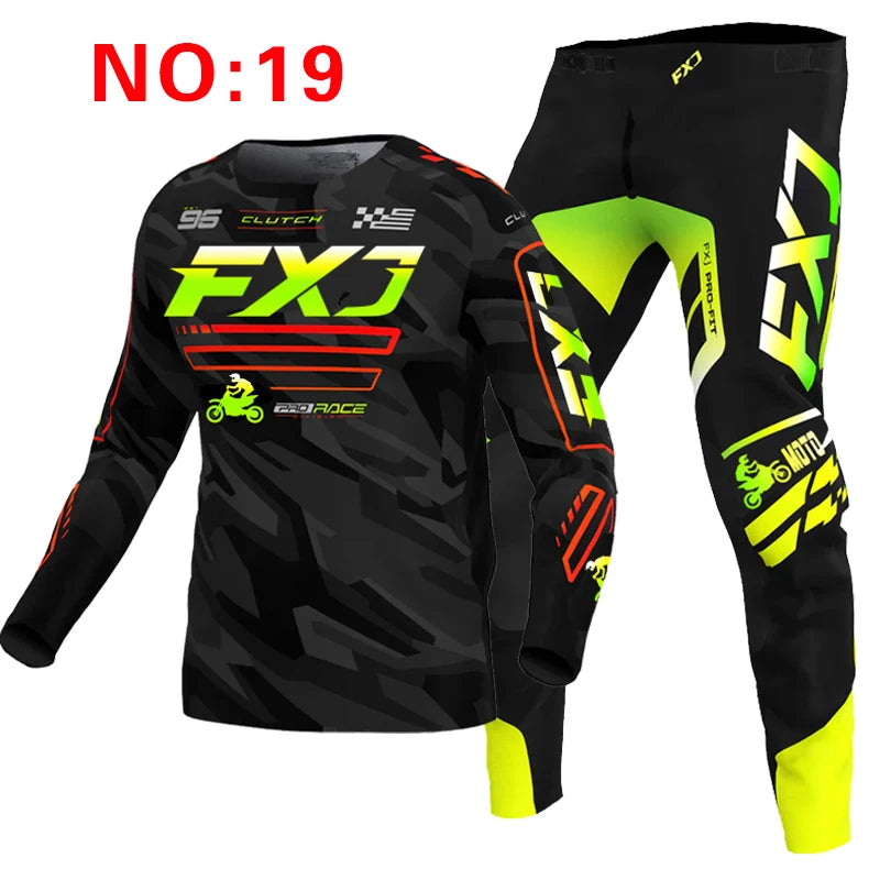 motocross child set MX Jersey and Pants kids children Set Dirt Bike MTB DH UTV Enduro Gear Combo Off Road Youth Racing Suit