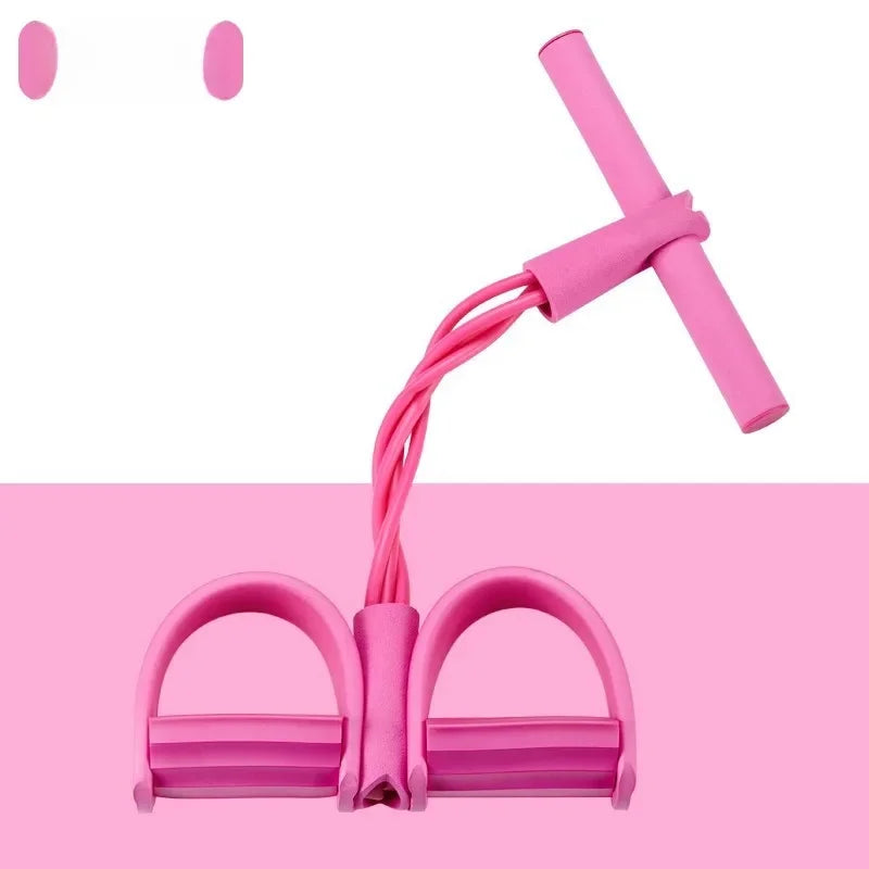 Thickened Foot Pedal Resistance Band Yoga Fitness Equipment Women's Home Exercise Rope Abdominal Muscle Builder
