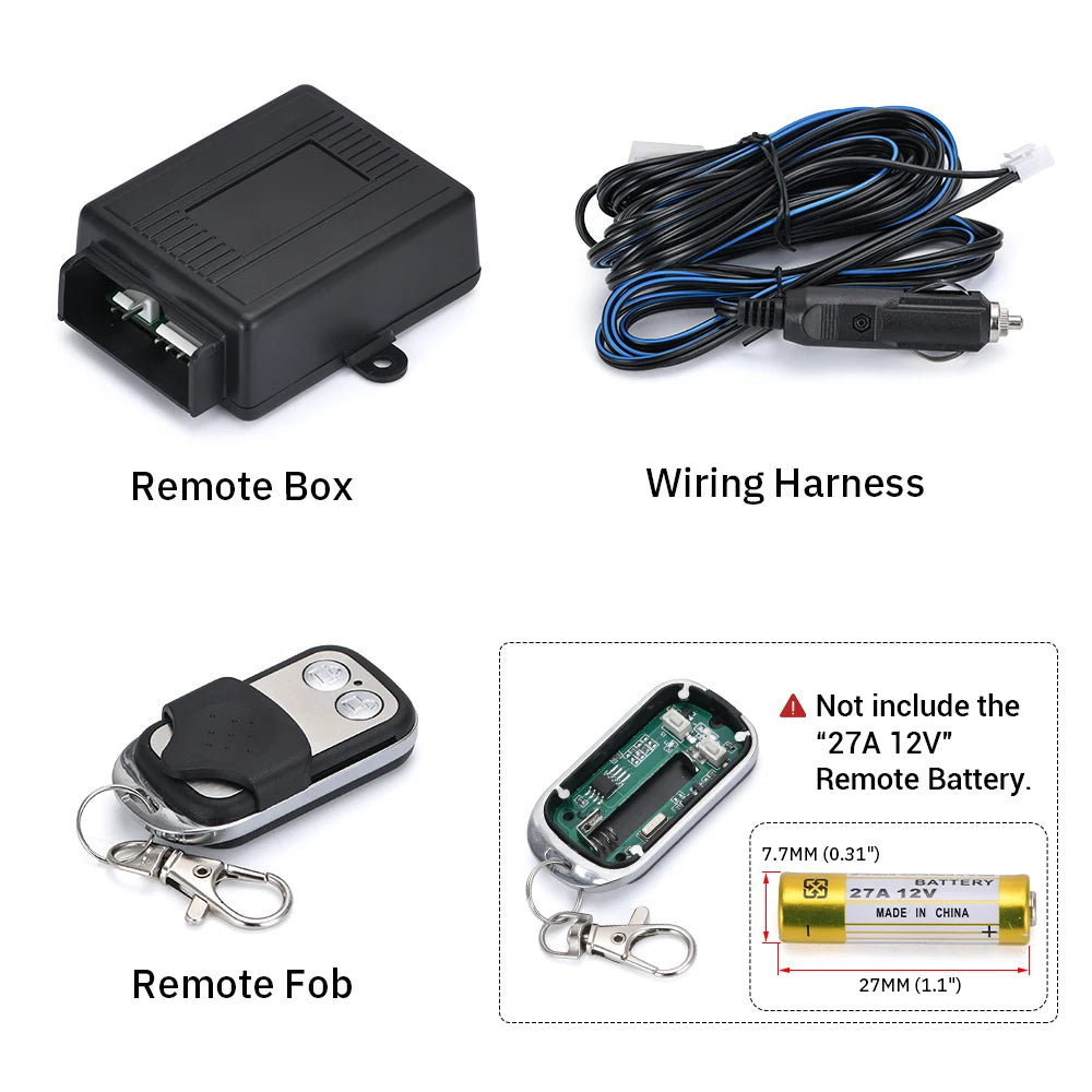 Universal Stainless Steel 304 2.0" 2.25" 2.5" 3" Dual-Valve Electric Exhaust Downpipe Cutout With Remote Wireless Accessories