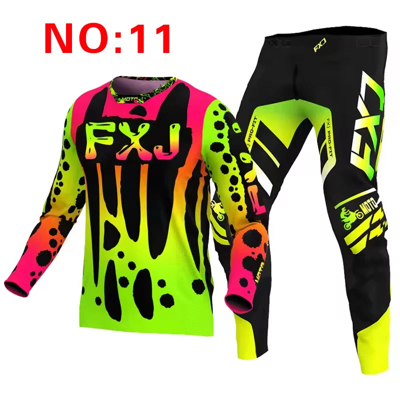 motocross child set MX Jersey and Pants kids children Set Dirt Bike MTB DH UTV Enduro Gear Combo Off Road Youth Racing Suit